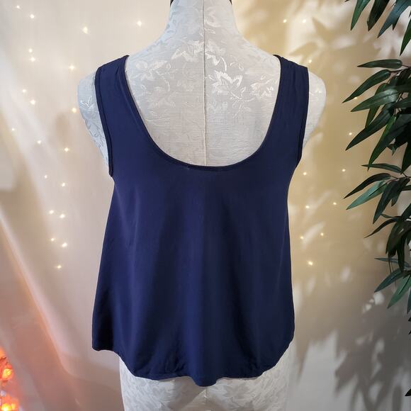 LA Hearts Paisley Patchwork Floral Lace Boho Babydoll Tank Women's Size S Hi-Low - Picture 3 of 9